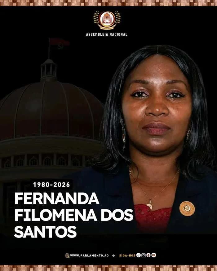 Deputada Fernanda Filomena dos Santos enluta Assembleia Nacional